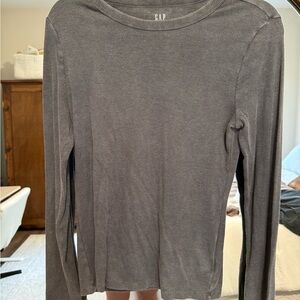 GAP Charcoal Long Sleeve Top